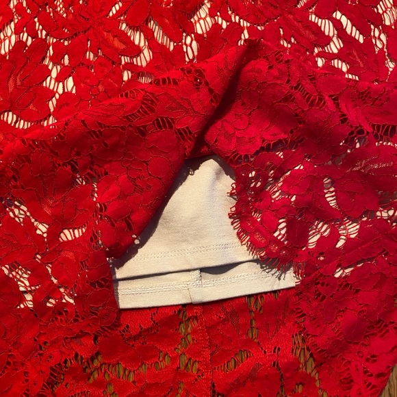 Lush red lace dress size large - Picture 2 of 6
